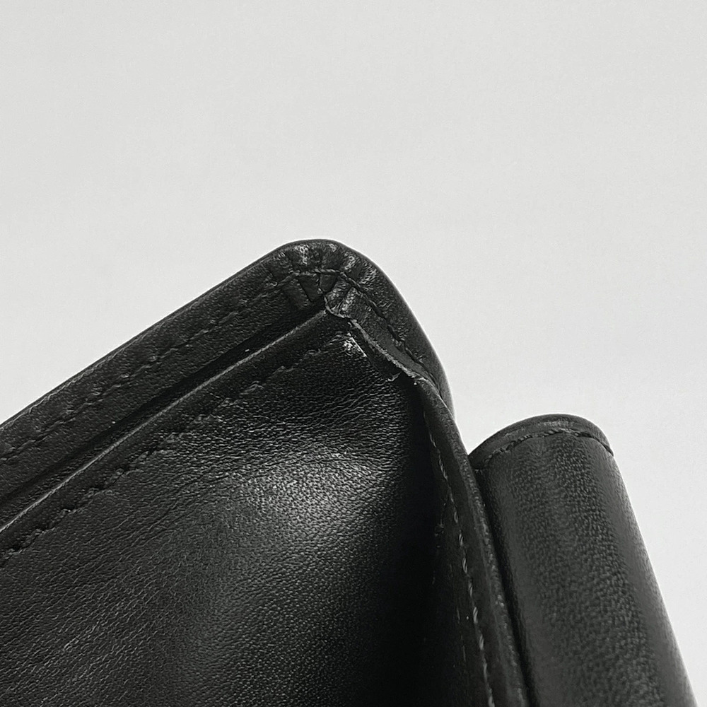 Louis Vuitton Noir Black Chicago Marco Wallet Leather Portefeuille fold Bi Black